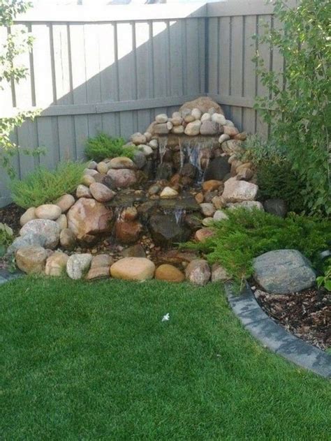 44 Beauty Small Backyard Waterfall Design Ideas Fountains Backyard