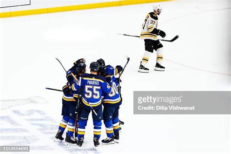 Brayden Schenn Of The St Louis Blues Celebrates His Empty Net Goal