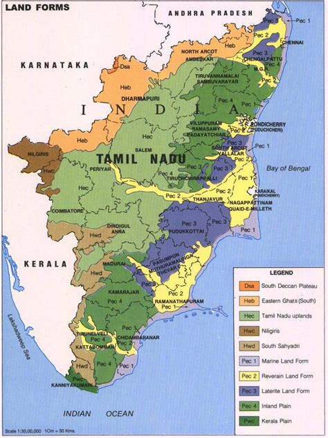 Getaways (1 to 3 nights). Tamil Nadu Map | Mapas