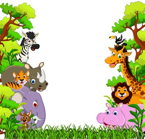 Фотки Cartoon Jungle Animals Baby Cartoon Safari Clipart Full Size