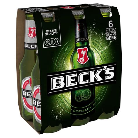 Becks German Pilsner Beer Bottles 6 X 275ml Beer Iceland Foods
