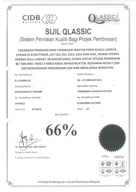 (sendirian berhad) sdn bhd malaysia company is the one that can be easily started by foreign owners in malaysia. Awards & Certifications - Pembinaan Sujaman