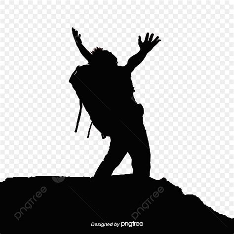 Hiking Silhouette Png And Vector Images Free Download Pngtree