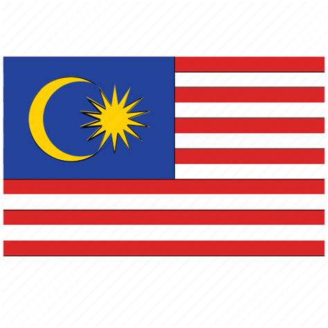 Flag Of Malaysia Malaysia Malaysia S Flag Malaysia S Square Flag Icon