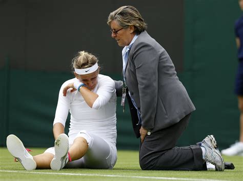 Victoria Azarenka Survives Injury Scare To Advance On Day 1 Of Wimbledon 2013 Rafael Nadal