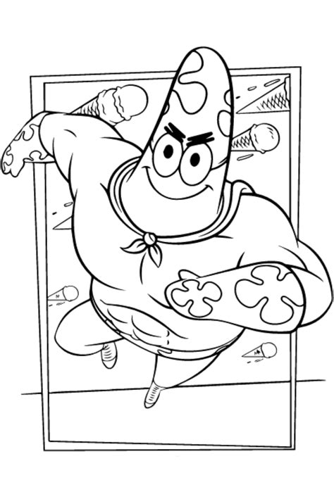 Patrick Star Coloring Page Free Printable Coloring Pages For Kids
