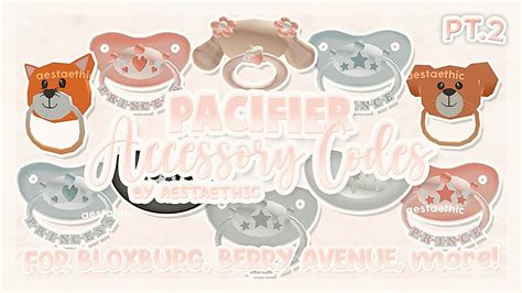 Cute Berry Avenue Codes Baby Toddler Pacifier Pt2 Brookhaven Rp