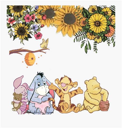 Vintage Winnie The Pooh Baby Shower Clip Art