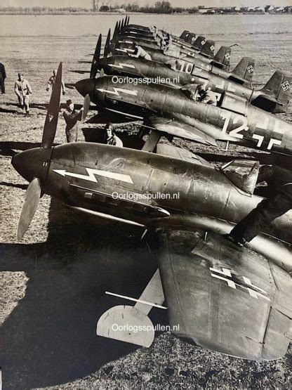 Original Wwii German Luftwaffe Photo Of Heinkel He 113 Fighters
