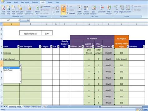 Define your priority, initiator, status, dates, department and many more! Materials Inventory Tracking Template Calculates Amount of ...