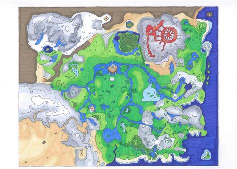 Zelda Botw Map By Sir Robert Art On Deviantart
