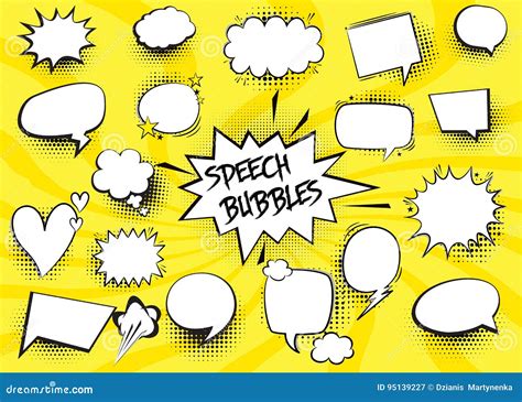 Comic Speech Bubbles Stock Vector Illustration Of Comic 95139227