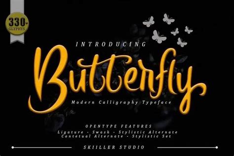 Butterfly Script Font All Free Fonts