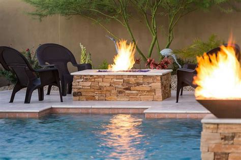 Fire Pit By Pool Fire Pit Near Pool Deck Fire Pit Square Fire Pit