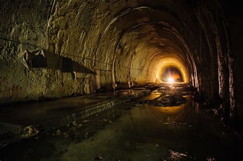 Old Abandoned Flooded Drainage Tunnel Stock Photo Download Image Now