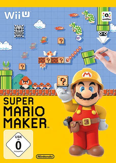 Super Mario Maker 2015 Wii U Box Cover Art MobyGames