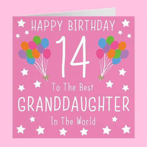 17 Happy 14th Birthday Granddaughter Wishes