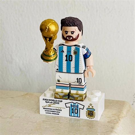 Messi World Cup Minifigure Lego Compatible Hobbies And Toys Toys