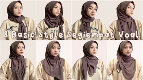 Tutorial Hijab Simple Segi Empat