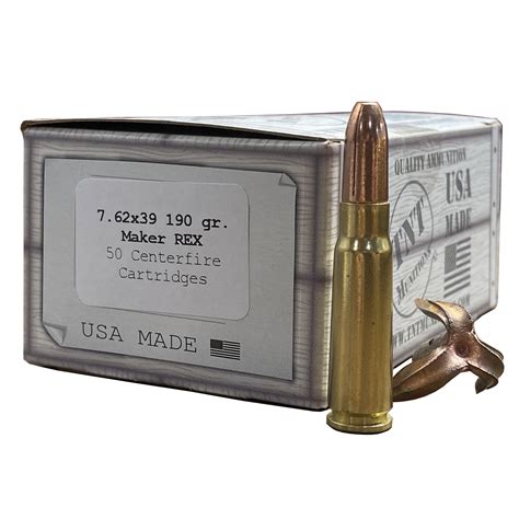 Tnt Munitions 762x39 190 Gr Subsonic Maker Rex Ammunition