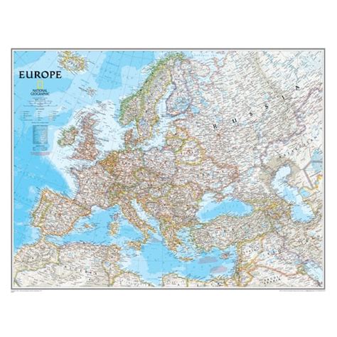 National Geographic Europe Wall Map Michaels