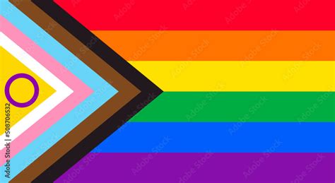 Lgbtq Pride Flag Vector Intersex Inclusive Progress Pride Flag Lgbt Lgbtq Or Lgbtqia Pride