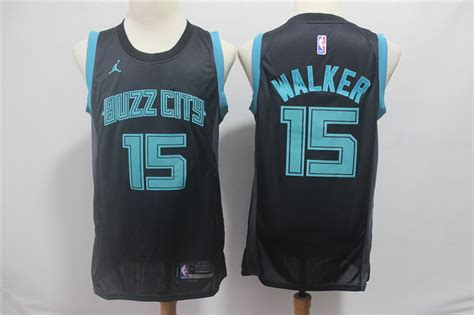 New Hornets 15 Kemba Walker Black 2018 19 City Edition Nike Swingman Jersey Cheap Sale