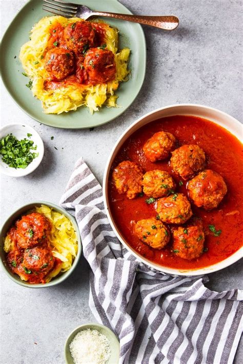 The first in my ip. Instant Pot Turkey Meatballs Spaghetti Squash | Garden in the Kitchen