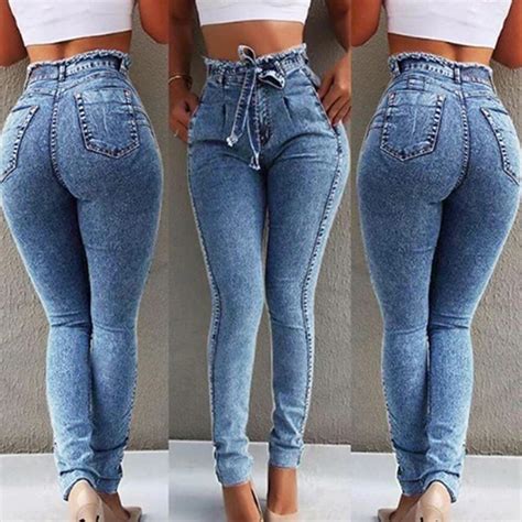 Jeans Femme Grande Taille Taille Haute Clubezeroseco
