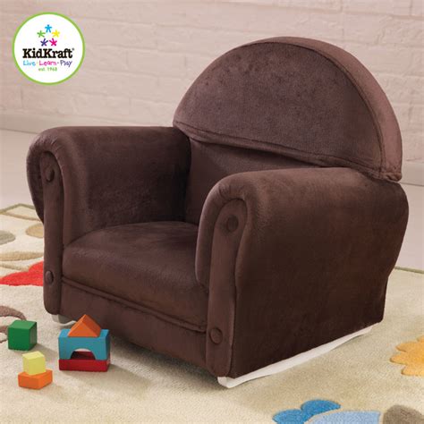 Personalized kids rocker recliner available. Kids Upholstered Rocker With Slipcover in Chocolate Color ...