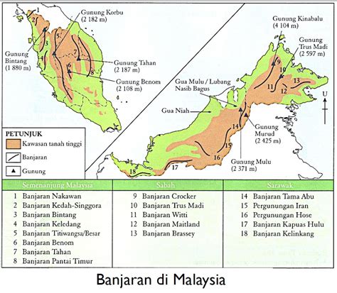 Peta Kawasan Tanah Tinggi Di Malaysia Kawasan Tanah Tinggi Di My XXX