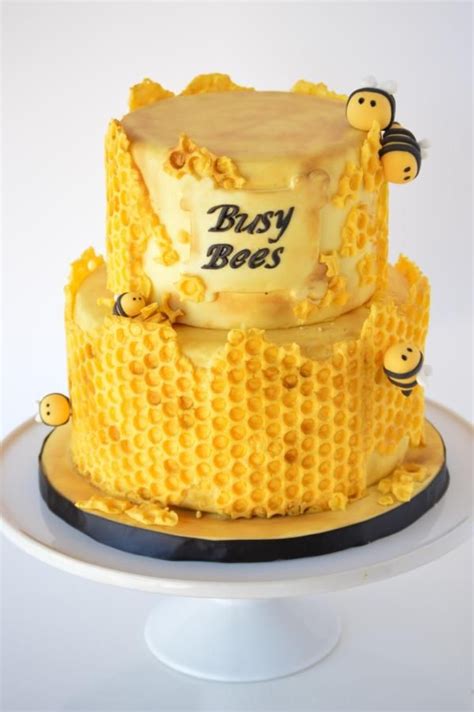 Baby Shower Honeycomb Bee Cake I Was Excited To Try This Technique