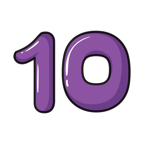 10 Ten Number Png Images Transparent Background Free Download Proofmart