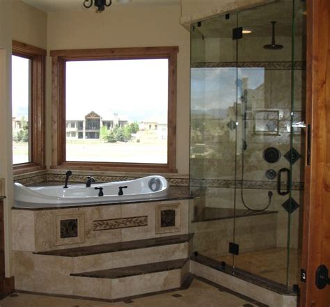 Lots of people reside in a residence which has a small bathroom; Master+Bathroom+Layout | step into the corner whirlpool ...