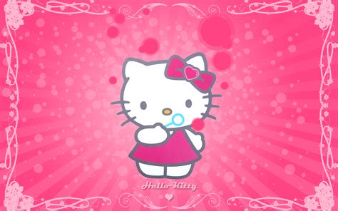 Hello kitty red blue fabric. 68 Hello Kitty HD Wallpapers | Background Images ...