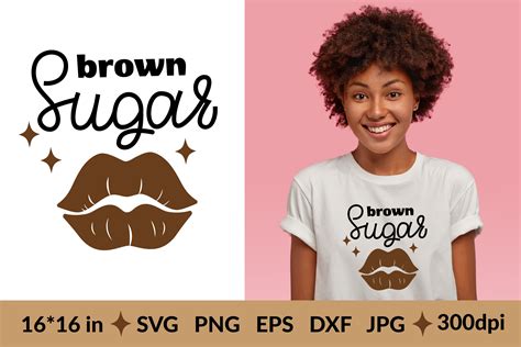 Brown Sugar Black Girl Svg Black Woman Svg Melanin Svg By Olyate