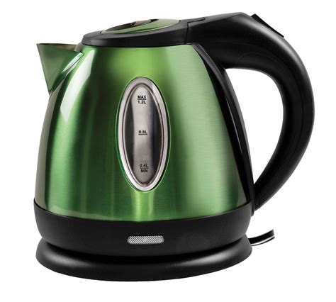 Green Thirlmere Cordless Kettle Low Wattage Camper Select