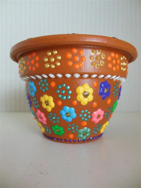 Find & download free graphic resources for floral pattern. DIY Easy Flower Pot Painting Ideas 19 - DecoRelated