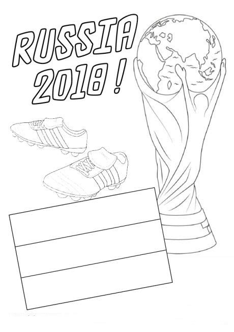 Russia World Cup 2018 Coloring Page Free Printable Coloring Pages
