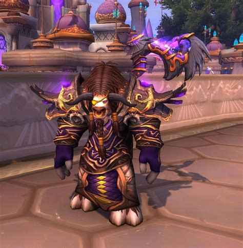 Gold And Purple Leather Xmog Druid Only The Artifact Skin Matches