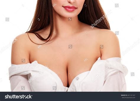 Sexy Woman Big Boobs About Undress Stock Photo Shutterstock