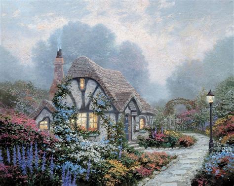 Chandlers Cottage By Thomas Kinkade Village Gallery