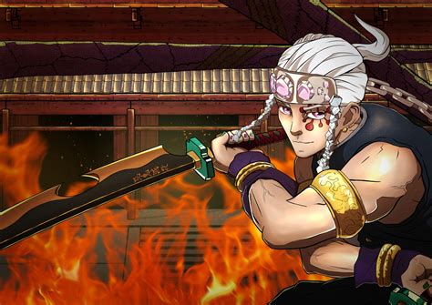 Uzui Tengen, Fan Art by daulet-artist on DeviantArt