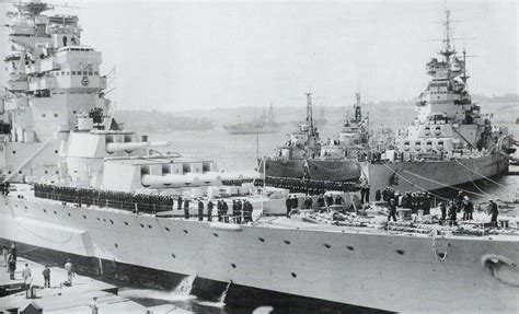 The 2 King George V Class Battleship HMS Howe And HMS King George V As