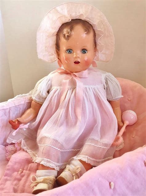 Stunning Vintage 1945 Ideal Baby Beautiful Miracle On 34th St Doll Ao
