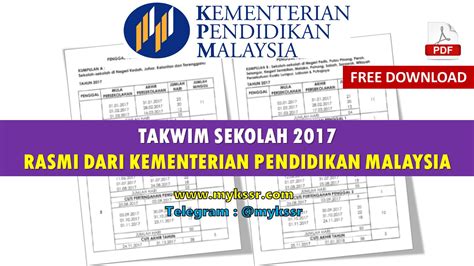 There is no translation available. Takwim Sekolah 2017 - Rasmi Dari Kementerian Pendidikan ...