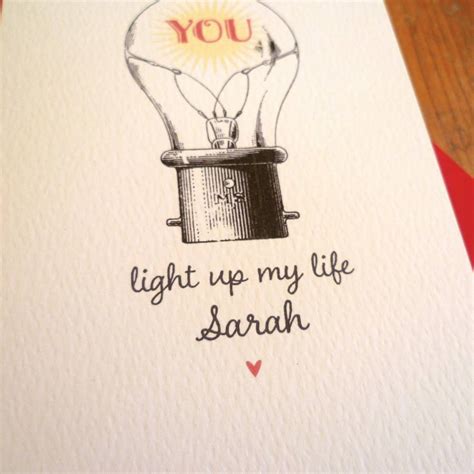 Maybe you would like to learn more about one of these? 'you light up my life' valentine love card by arbee | notonthehighstreet.com