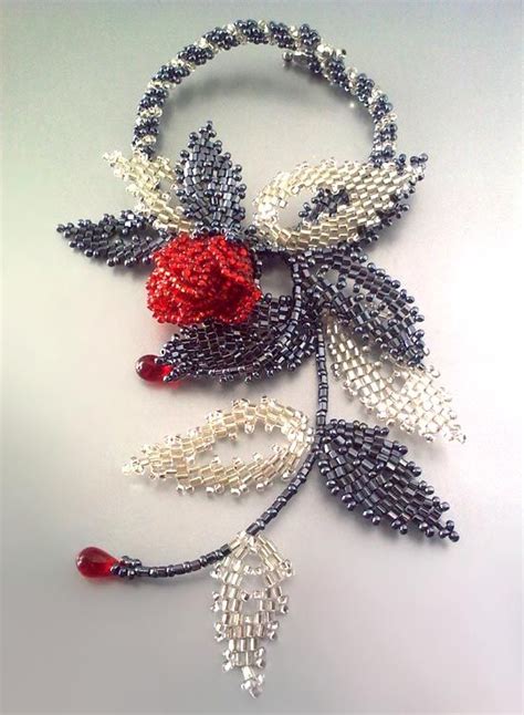 Beaded Flowers Jewelry By Victoriya Katamashvili Beaded Flowers