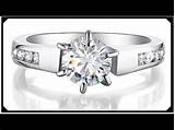 Images of Silver And Diamond Engagement Rings