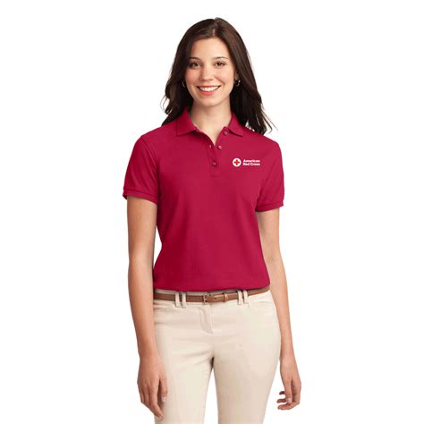 Womens Cotton Polo Shirt Red Cross Store